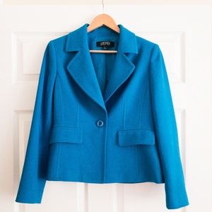 Bold blue blazer